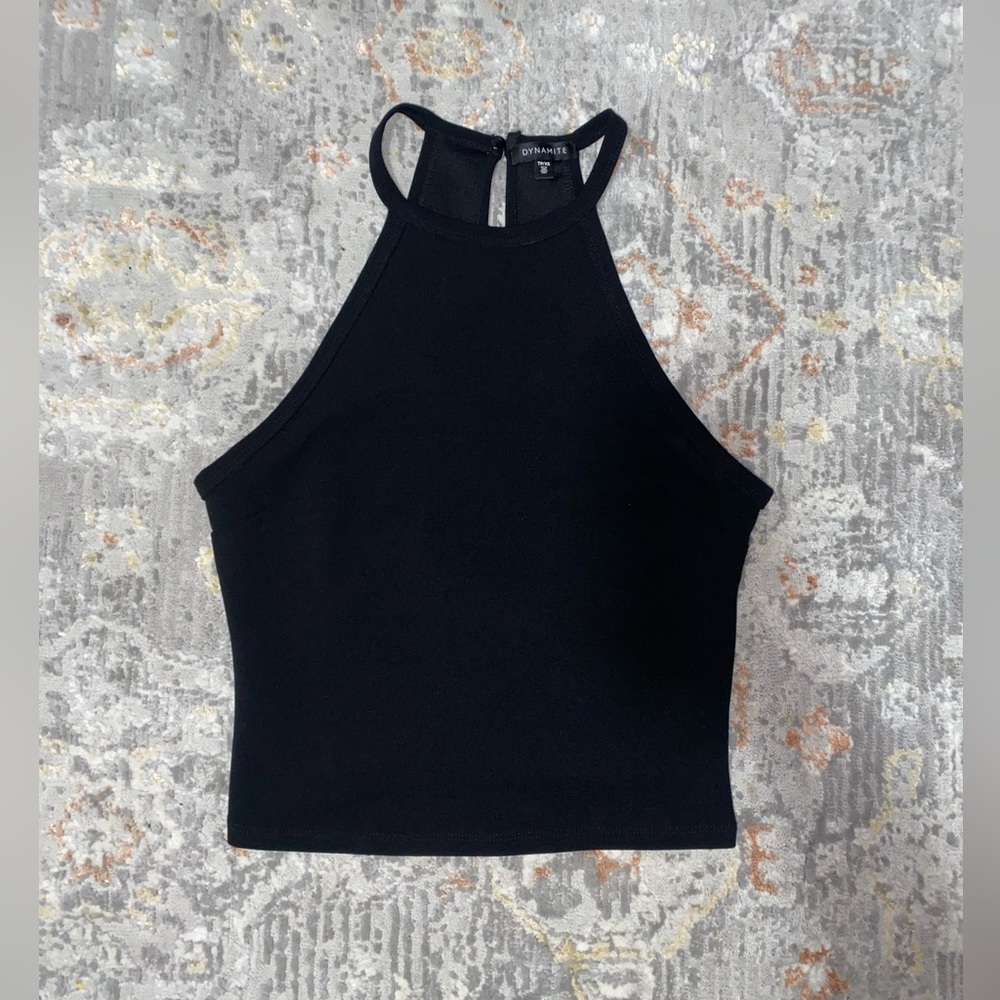 Black tank top